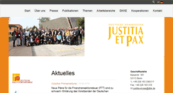 Desktop Screenshot of justitia-et-pax.de